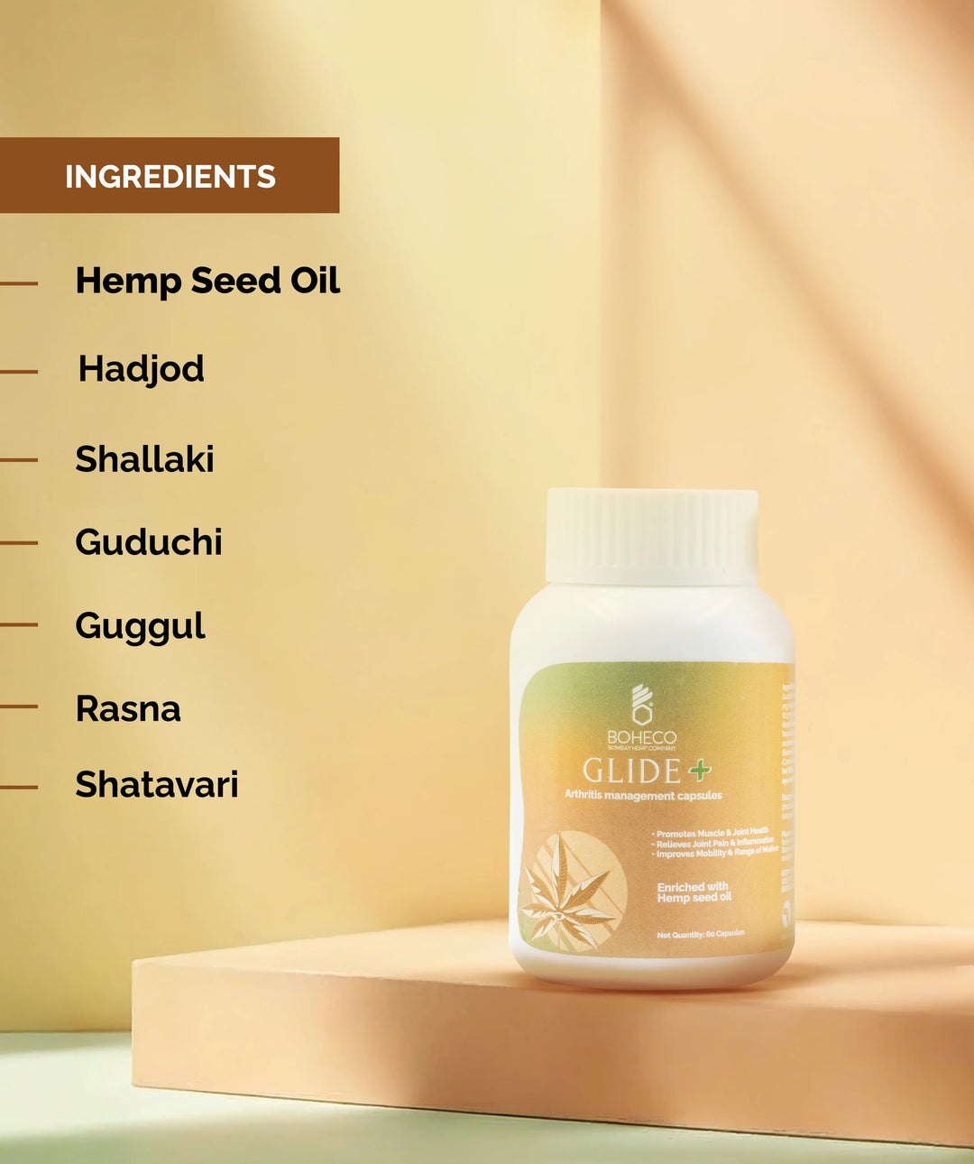 Boheco GLIDE ✚ For Arthritis & Moderate Joint Pain - Suspire