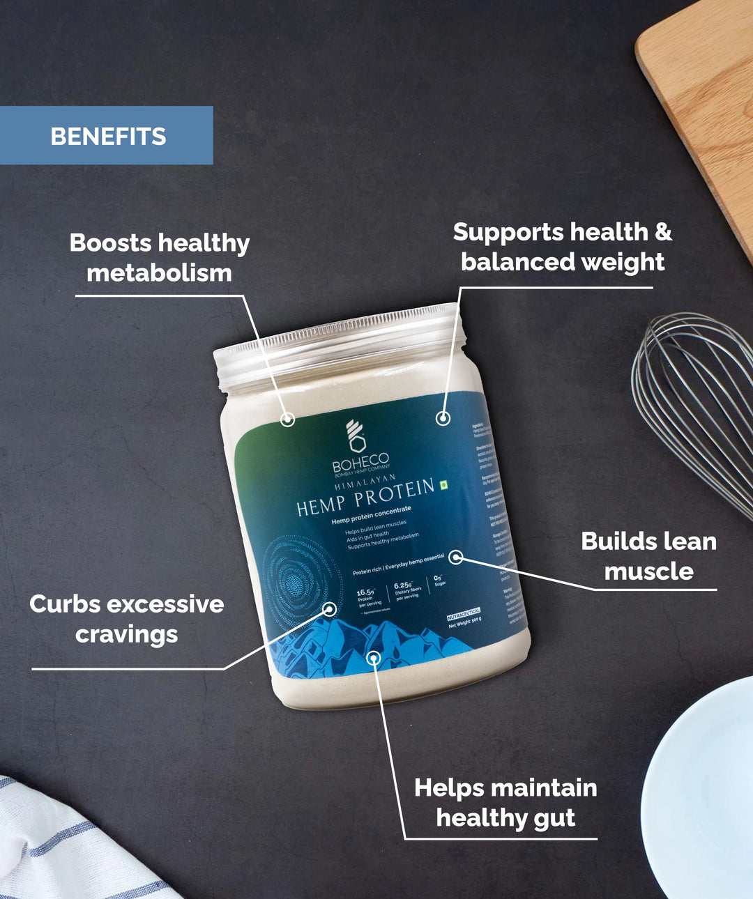 Boheco Hemp Protein Powder - Suspire