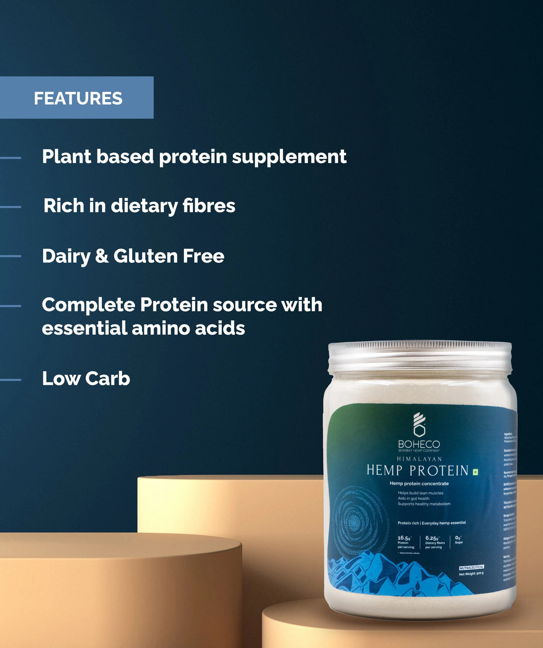 Boheco Hemp Protein Powder - Suspire