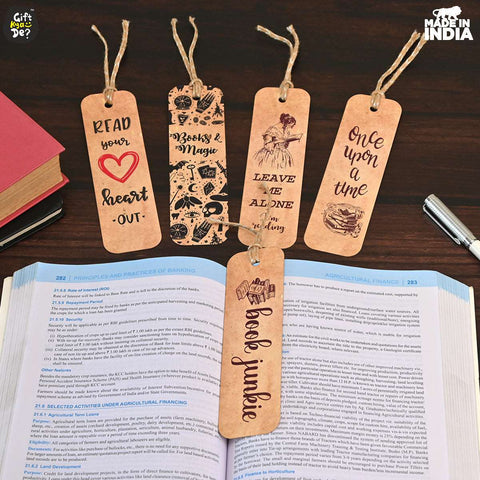 Gift Kya De Bookmarks Set of 5 & 10 Creative Book Marks for Book | Unique Gifts for Book Lovers | Tassel Dori | Book Accessories