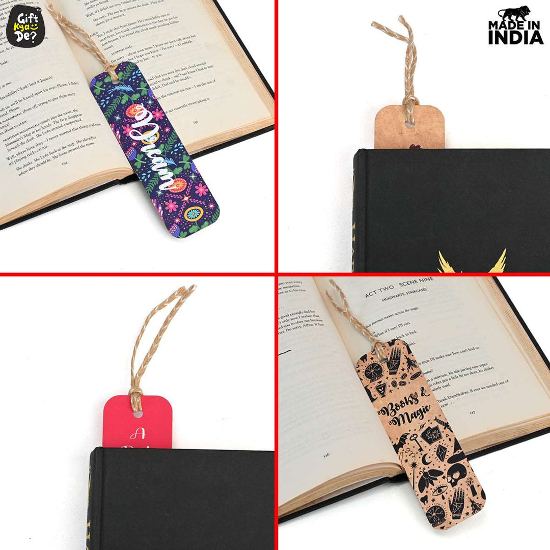 Gift Kya De Bookmarks Set of 5 & 10 Creative Book Marks for Book | Unique Gifts for Book Lovers | Tassel Dori | Book Accessories