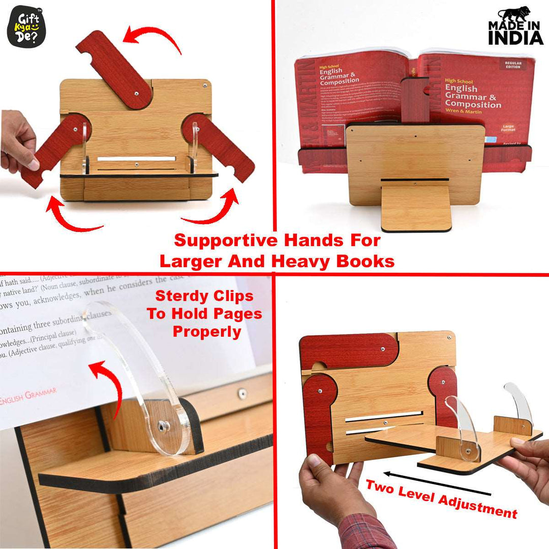 Gift Kya De Book Reading Stand | Book Accessories | Book Stand For All Book Size