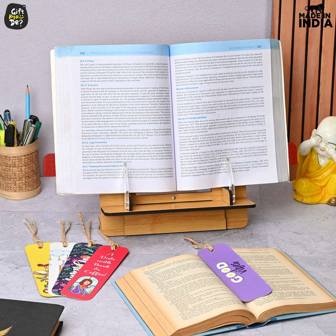 Gift Kya De Book Reading Stand | Book Accessories | Book Stand For All Book Size