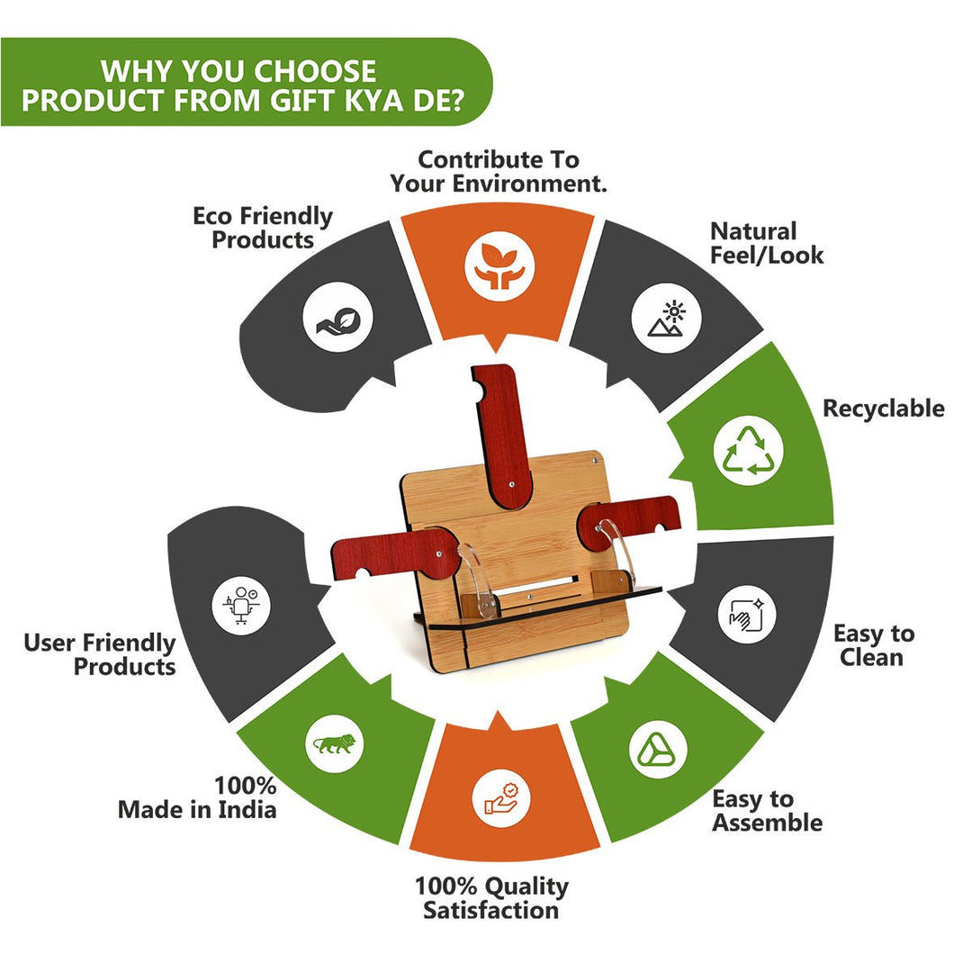 Gift Kya De Book Reading Stand | Book Accessories | Book Stand For All Book Size