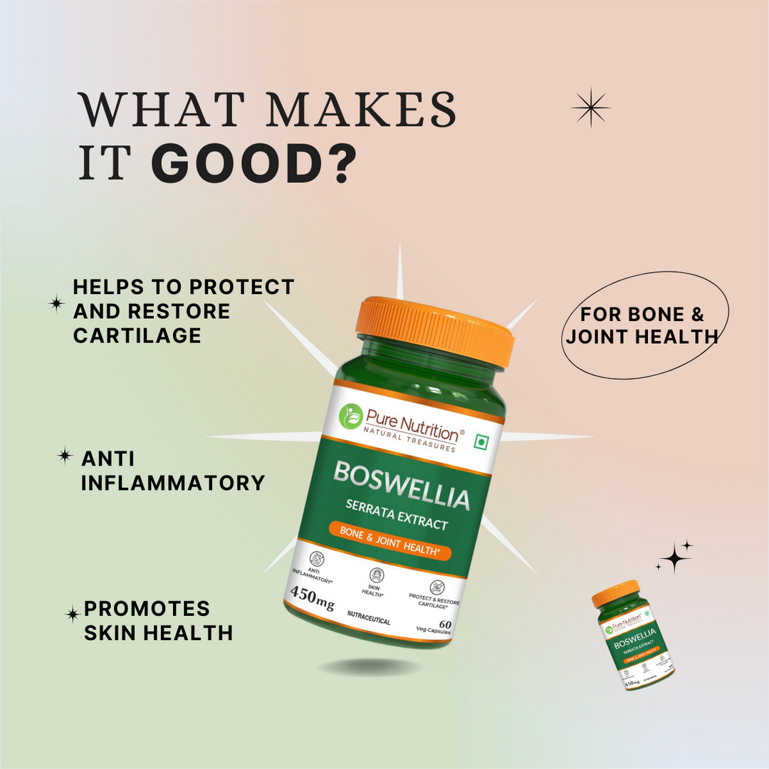 Boswellia Serrata Extract 450mg | Bone & Joint Health | 60 Veg Capsules