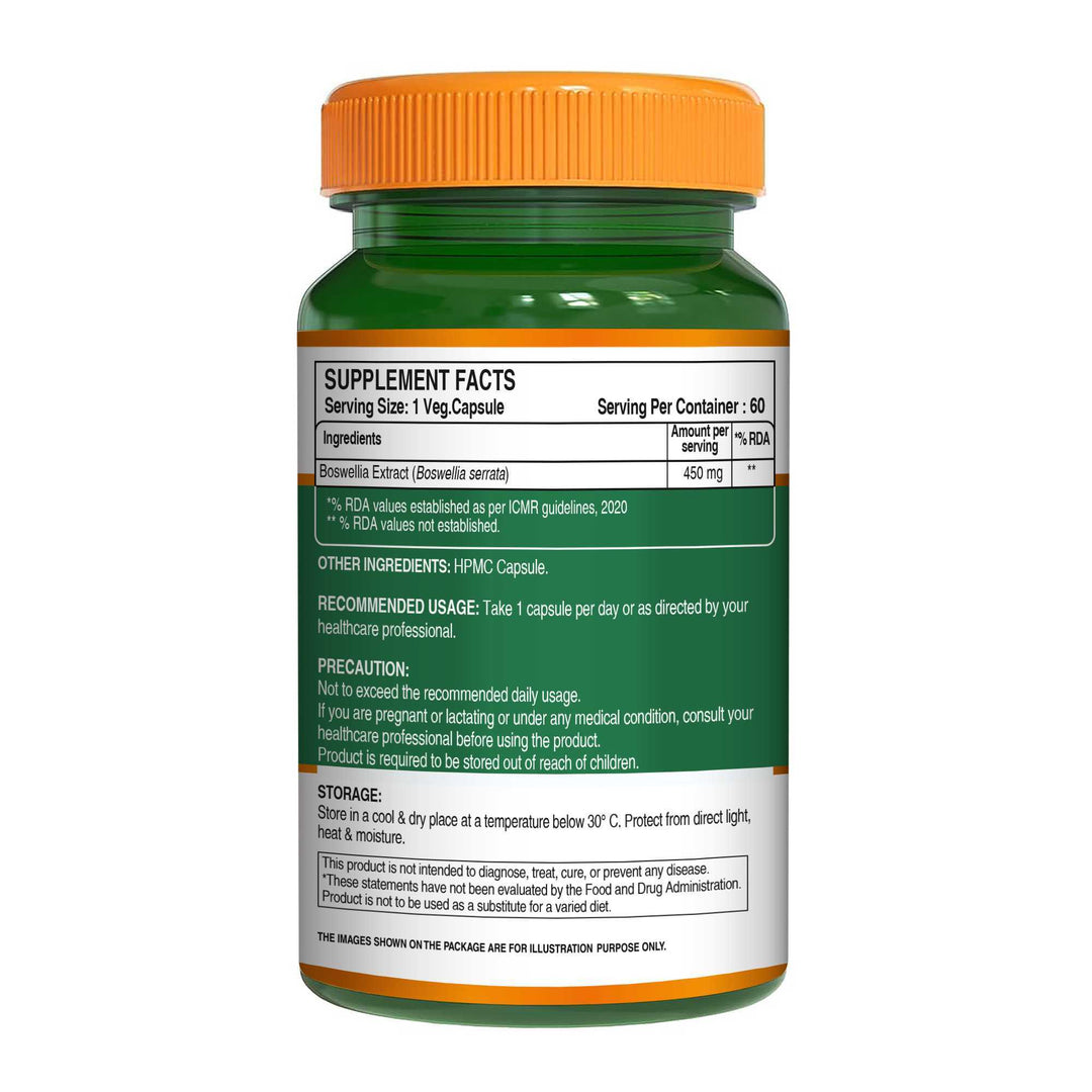 Boswellia Serrata Extract 450mg | Bone & Joint Health | 60 Veg Capsules