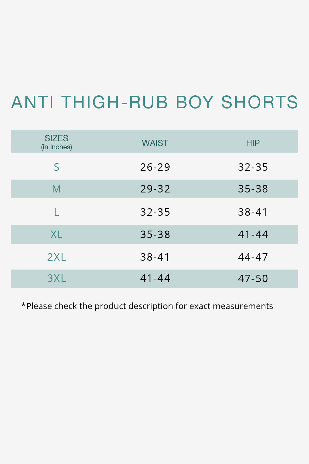 Anti Thigh-Rub Bamboo Boy Shorts - Pack of 3(Assorted)