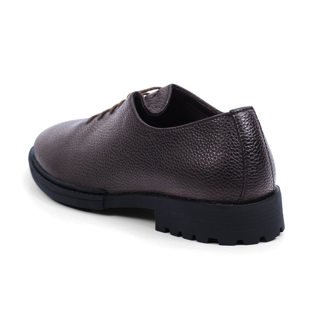 Monkstory Atelier 1960 Pebble Grain Hybrid Slip-Ons – Deep Brown