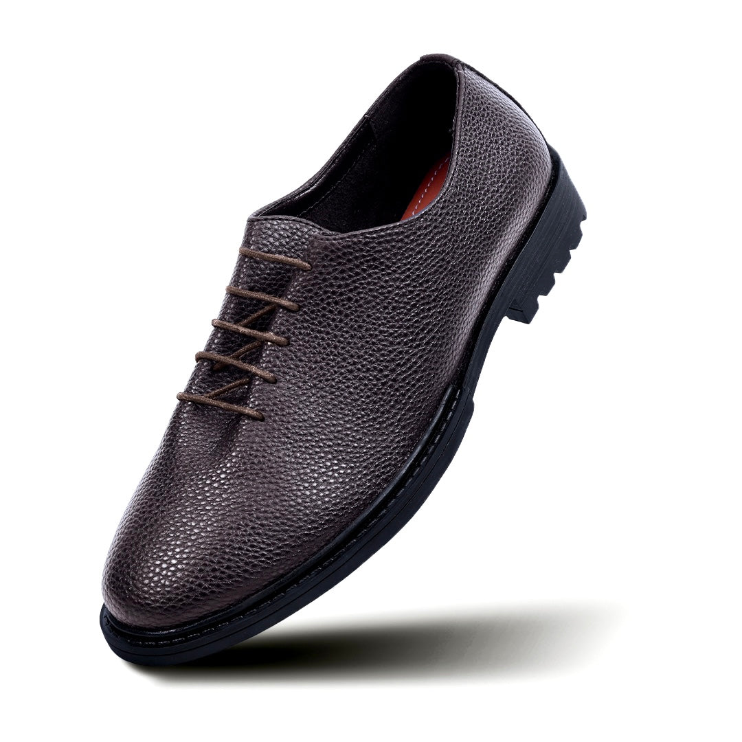 Monkstory Atelier 1960 Pebble Grain Hybrid Slip-Ons – Deep Brown