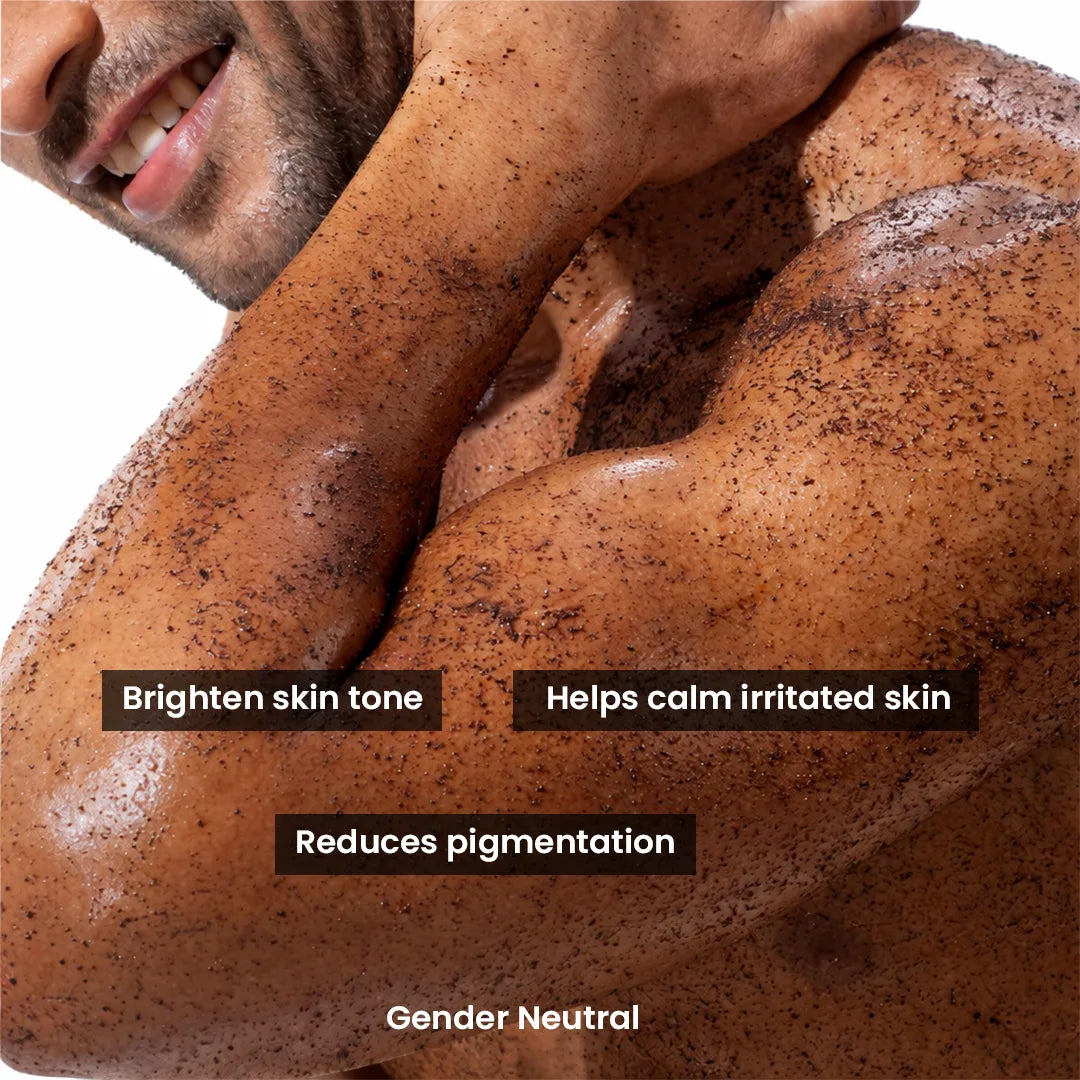 Coffee Crush Body & Face Scrub | Exfoliation & De-Tan | Enriched with Walnut Powder | Unisex