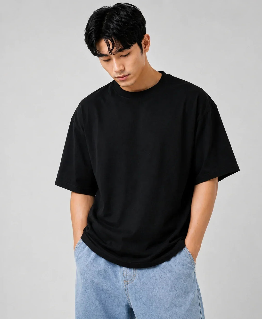 Bamboology Men’s Bamboo Oversized Black T-Shirt | Jersey No. 108
