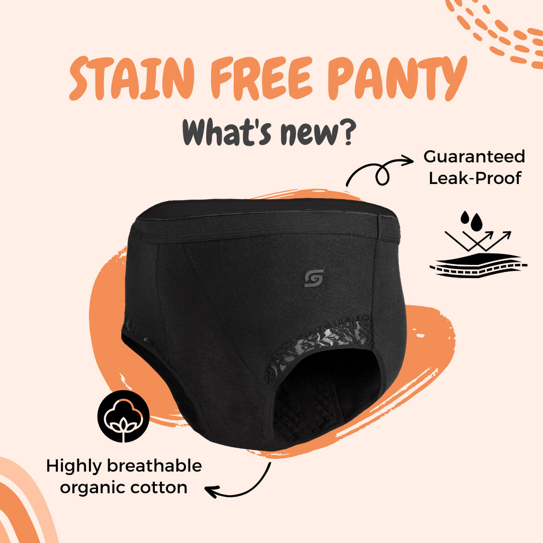 Buy Organic stain free period panty (brief) Online - Suspire