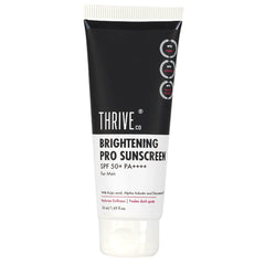 ThriveCo Brightening Pro Sunscreen For Men | SPF 50+ Pa++++ | Reduces dullness & Fades dark spots | Non-sticky & Highly Absorbant | 50ml