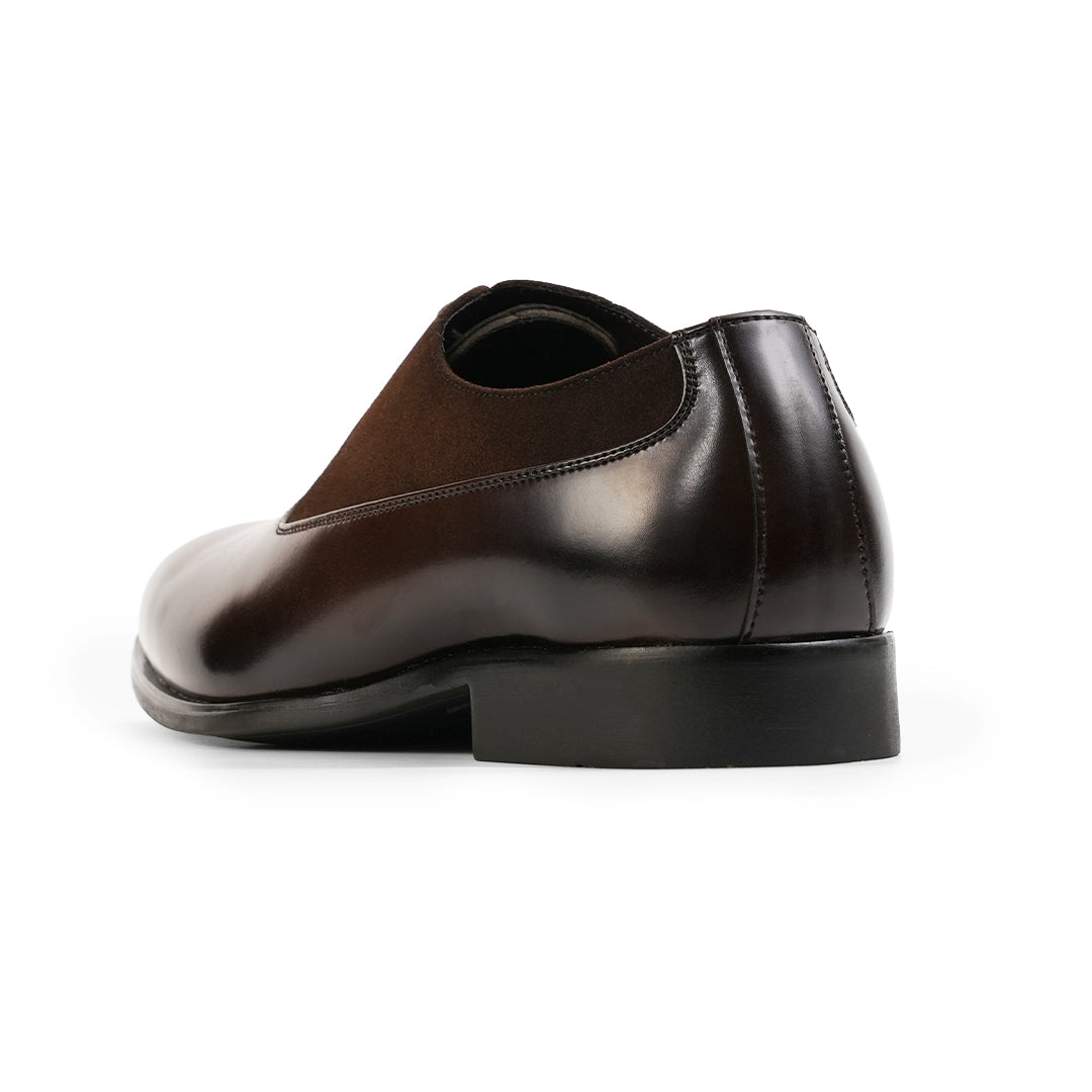 Monkstory Glossy-Suede Oxford Hybrid Lace-ups - Brown