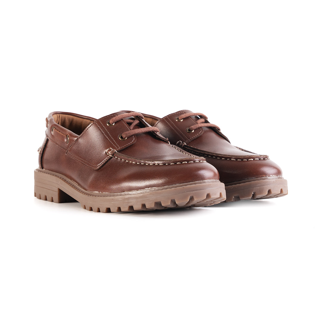Monkstory Cosmopolitan Boat Loafers  - Tan