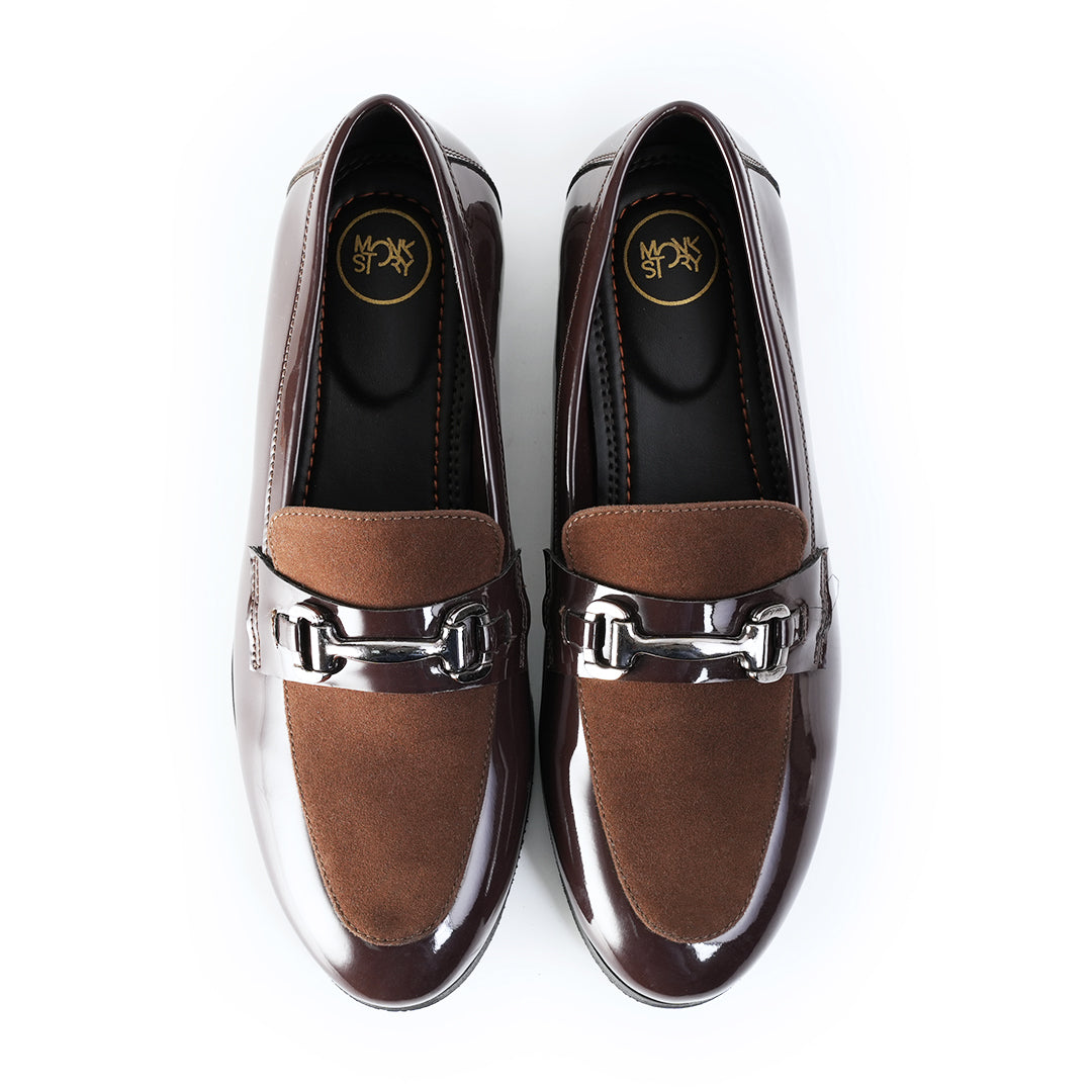 Monkstory Tux Bit Slip-Ons - Brown