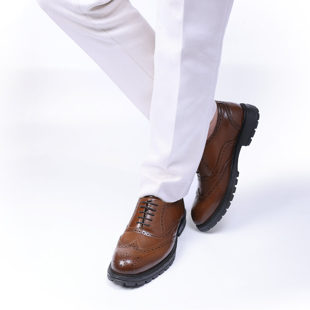 Monkstory Atelier 1890 Oxford Brogues - Rich Tan