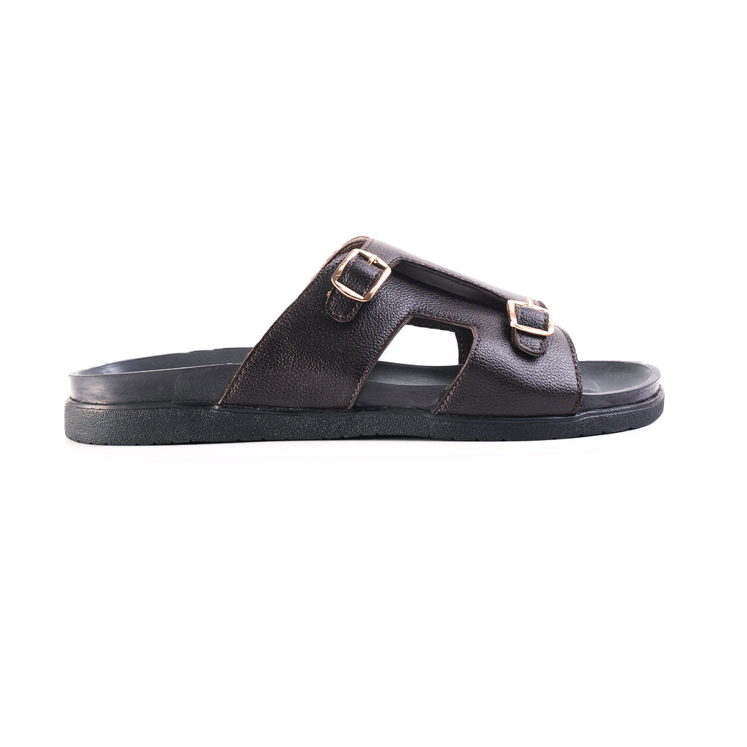 Monkstory Double Monk Footbed Sandals - Brown