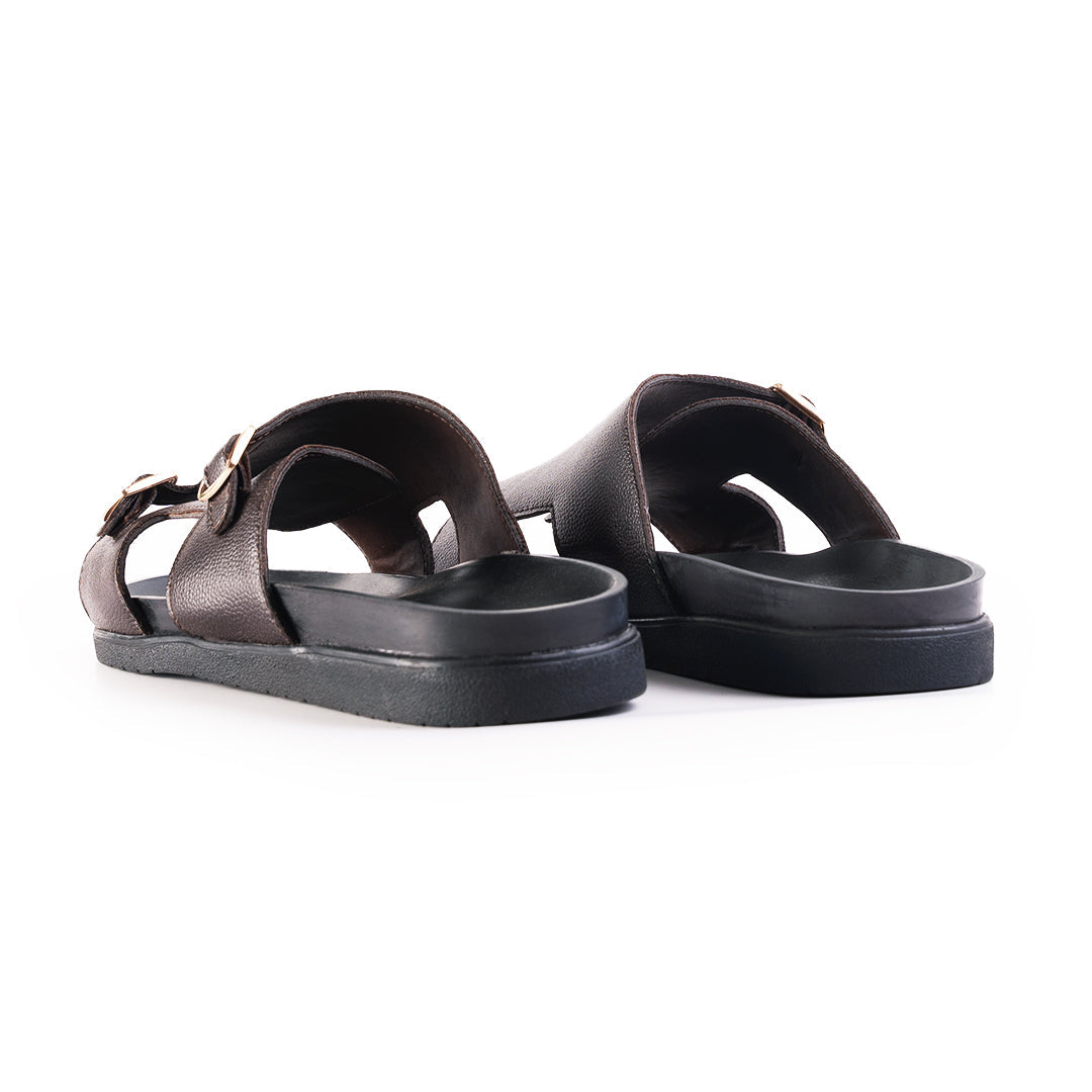 Monkstory Double Monk Footbed Sandals - Brown