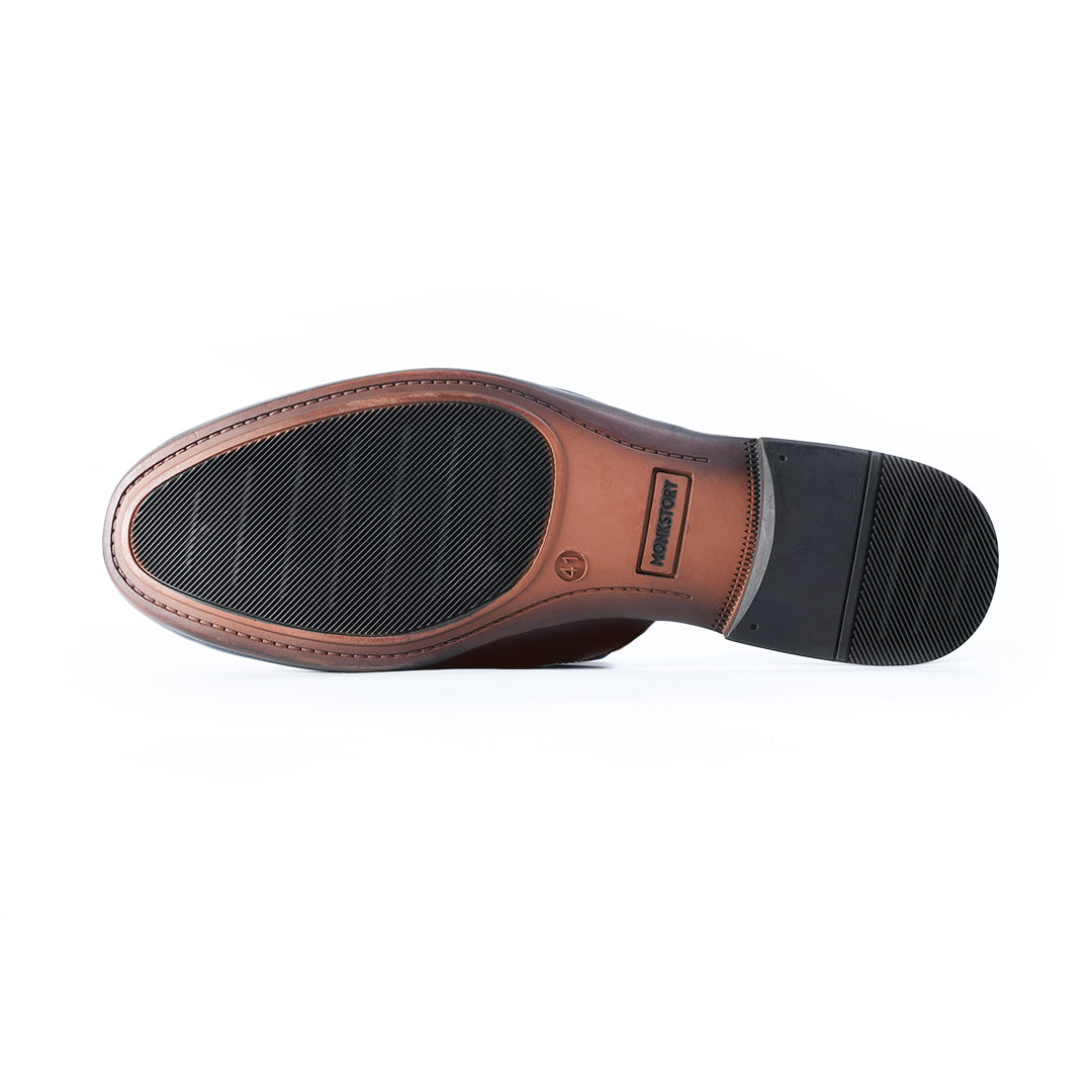 Monkstory Horsebit Classic Mules - Brown