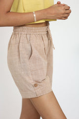 Aadya Moda Women's Kala Cotton Cocoa Comfort Shorts