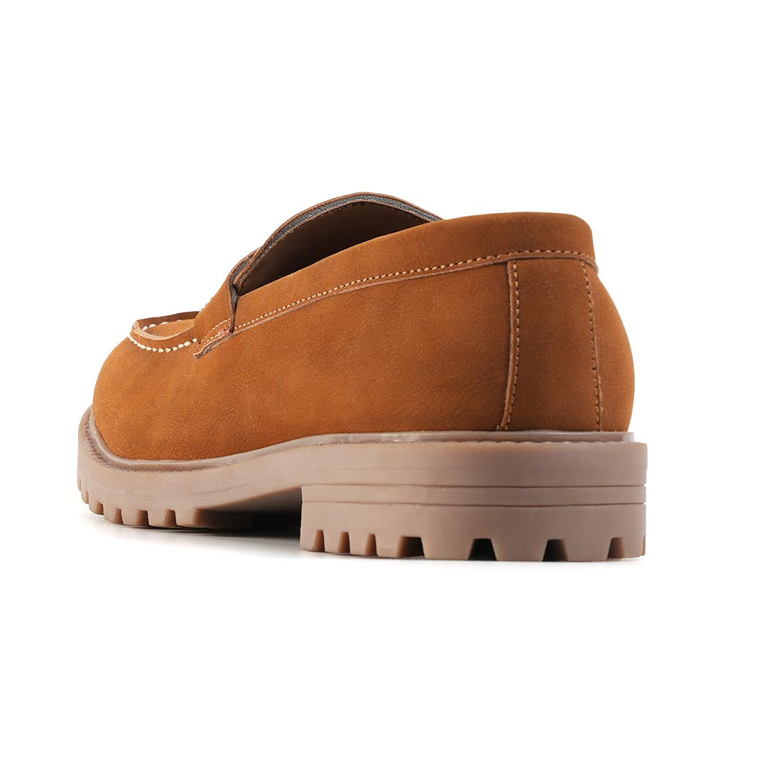 Monkstory Cosmopolitan Rugged Tassel Loafers  - Tan