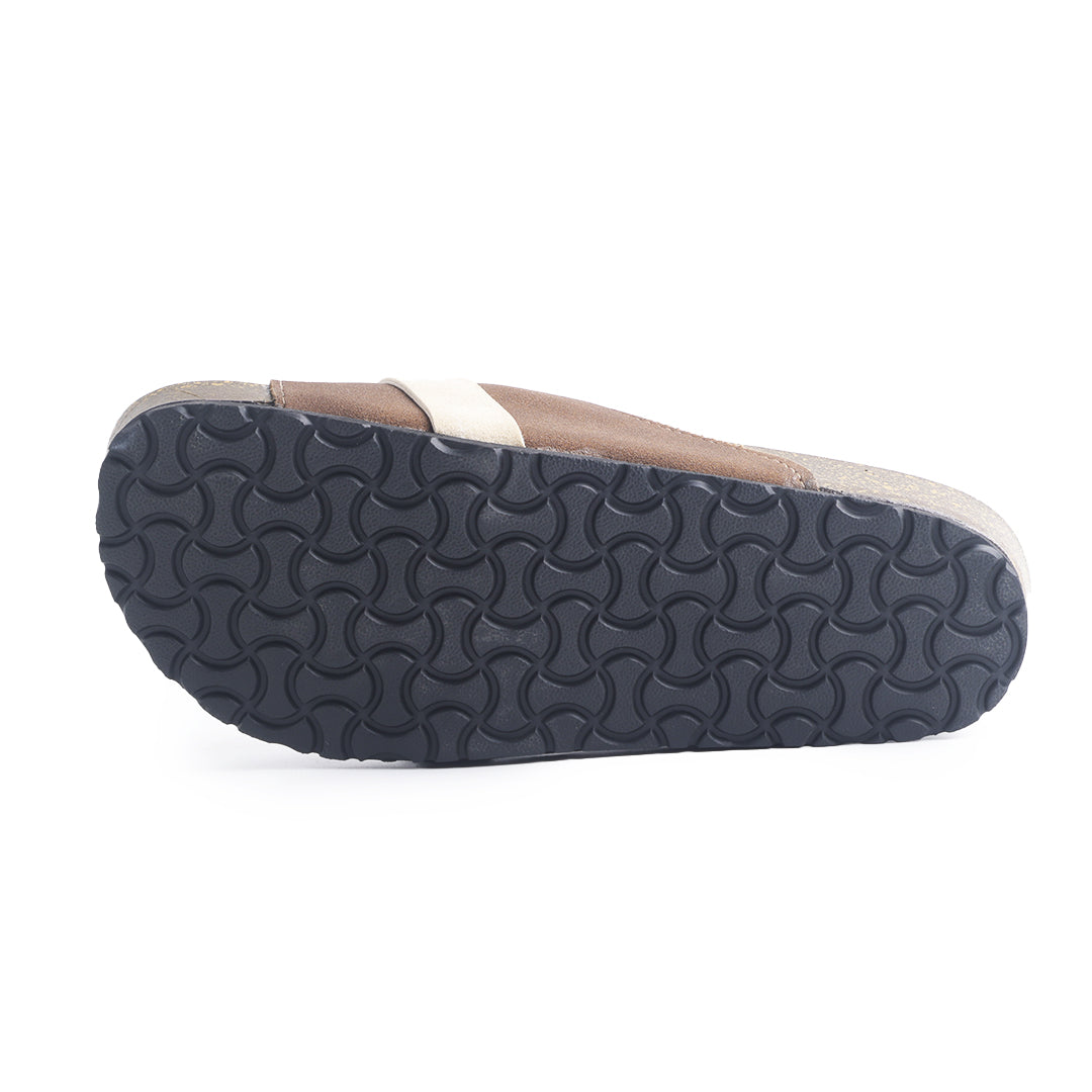 Monkstory Escape Dual Tone Cork Slides – Brown/Beige