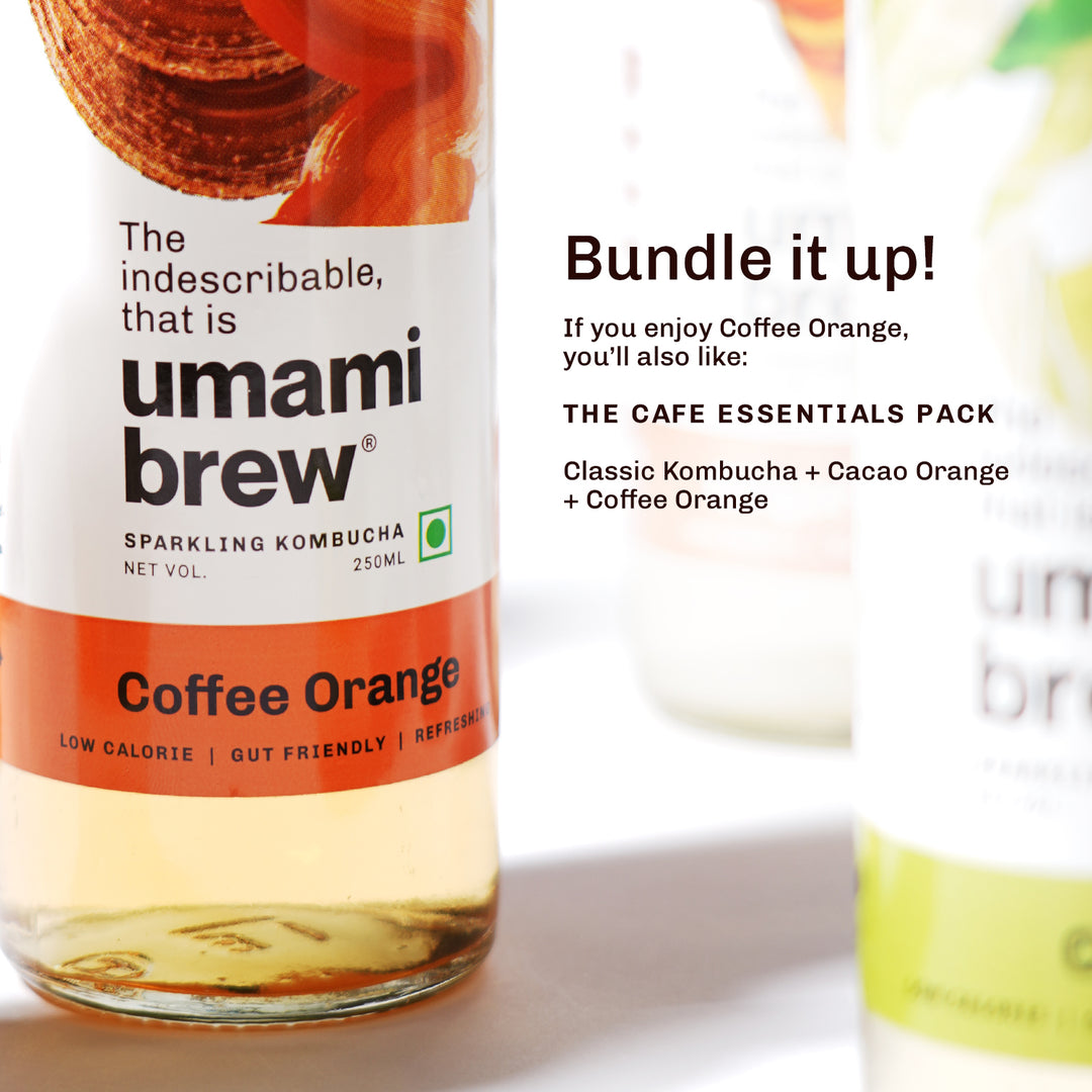 Umami Brew Coffee Orange Kombucha (Pack of 6)