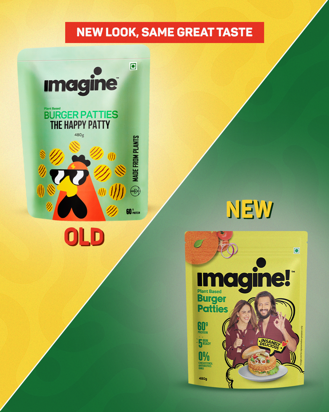 Imagine Burger Patties - 480g