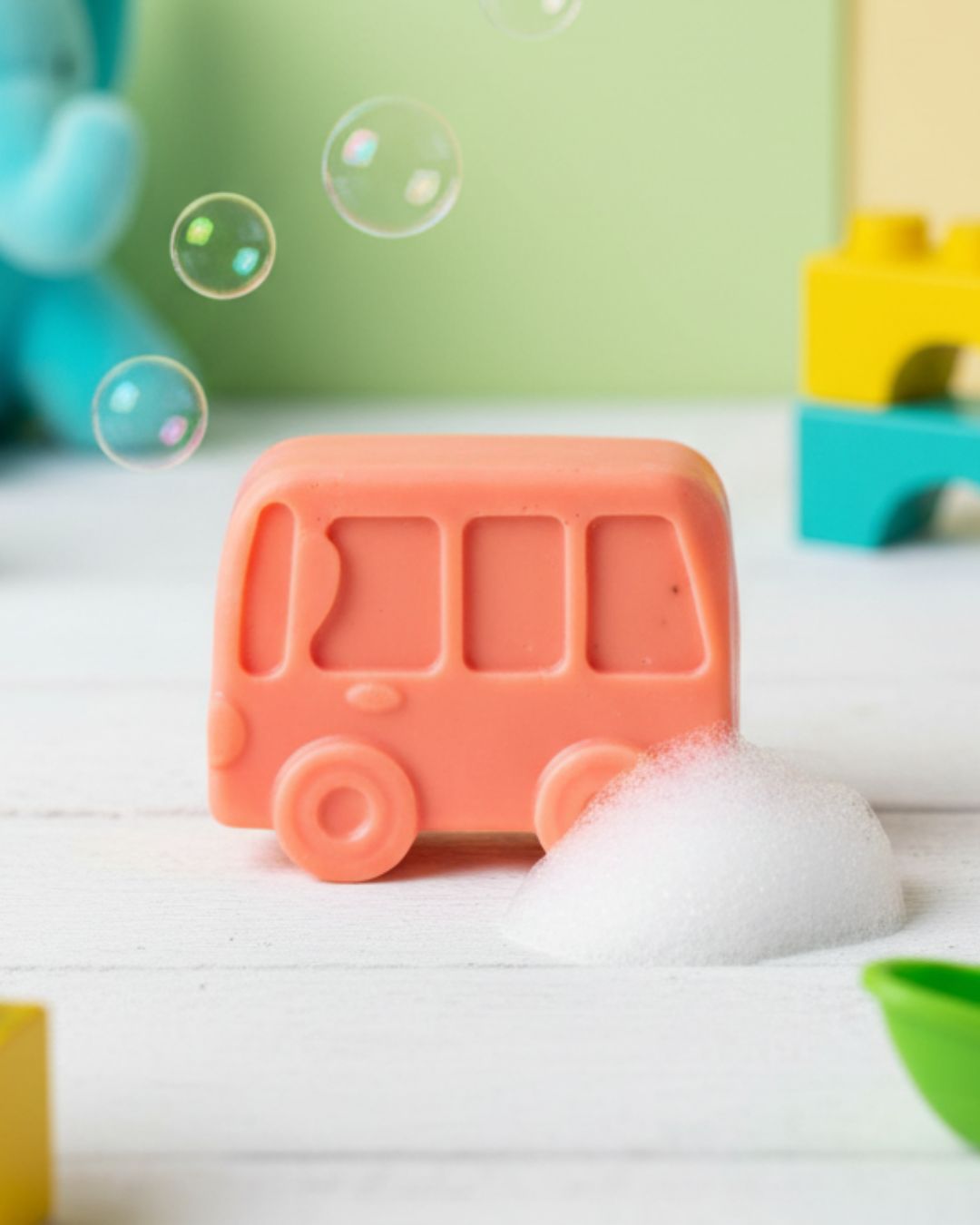 Sobek Naturals Kids Bus Shaped Shea Butter Soap Bar Set