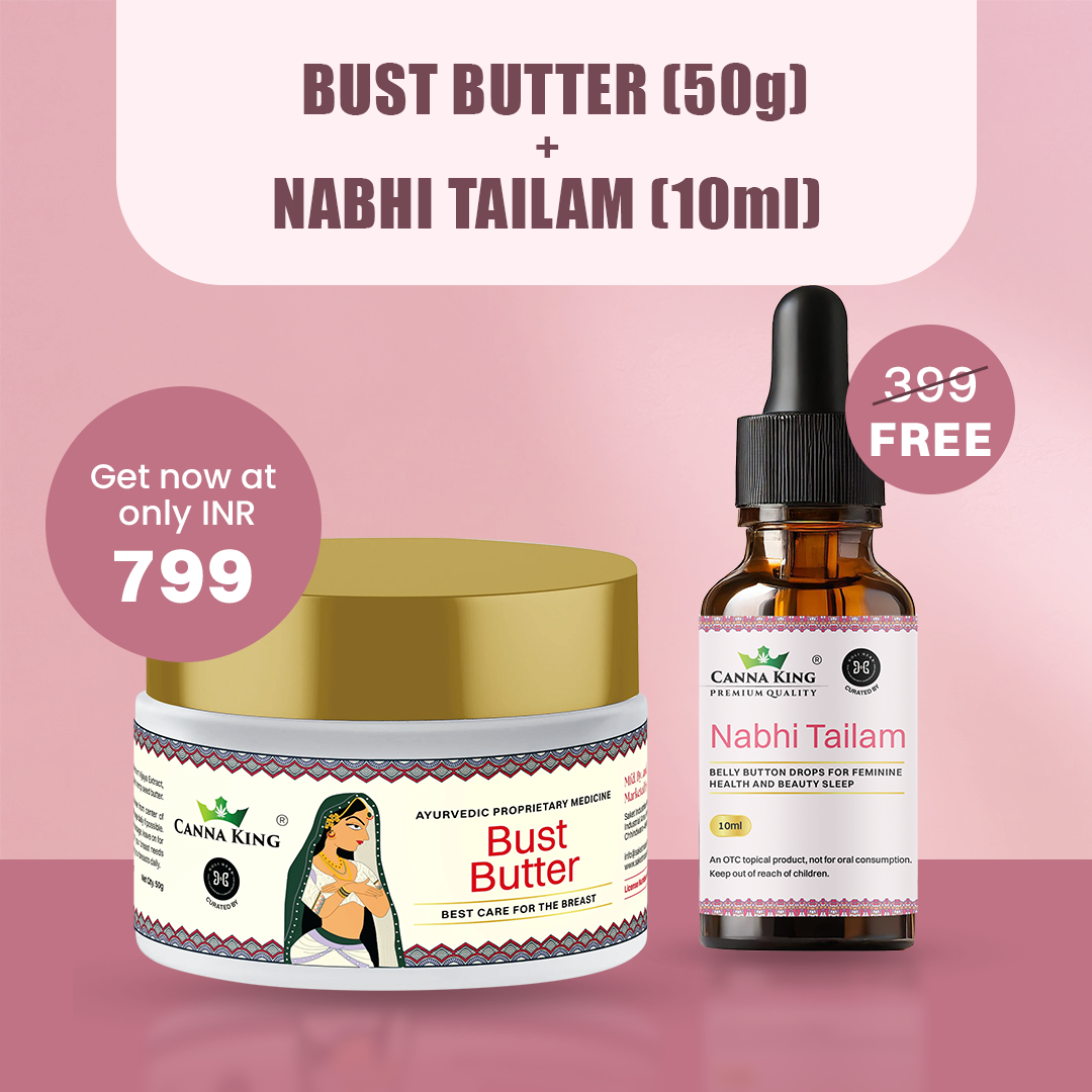 Cannaking Bust Butter (50g) & Nabhi Tailam (10ml) Combo