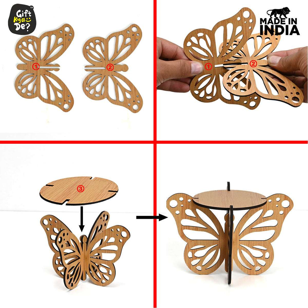 Gift Kya De Butterfly Deepak Stand | Diya Stand