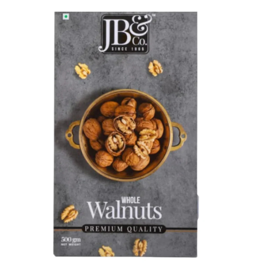 JB&CO Chile Walnuts with shell (Akkha-Akhrot) - 500 gm