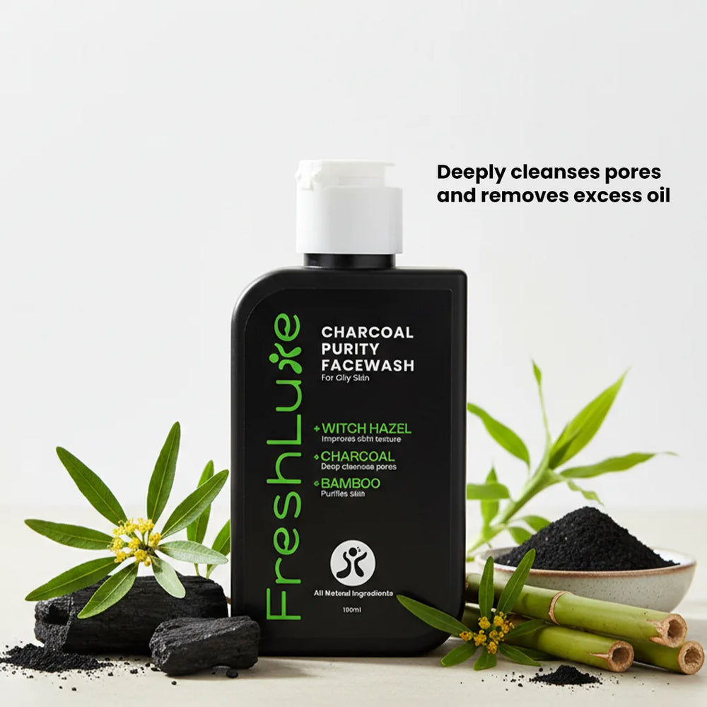 Charcoal Purity Face Wash | Fights Acne, Pimples & Impurities | All Skin Types