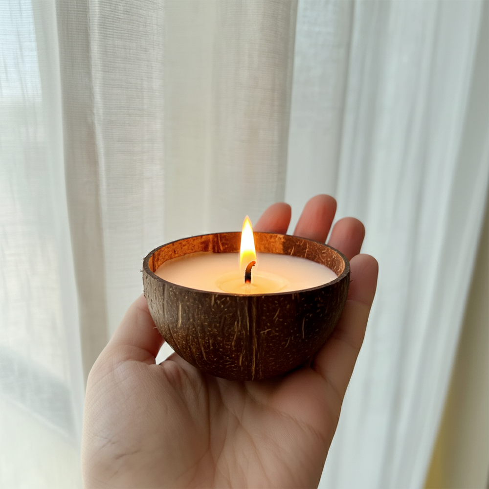 KHEONI Goji Berry Scented Candles with Sweet Fruity Fragrance for Home Decor - Pack of 6