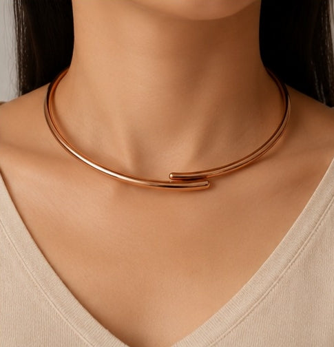 Elegant Pure Copper Necklace for Women | Handmade Ayurvedic Copper Jewelry