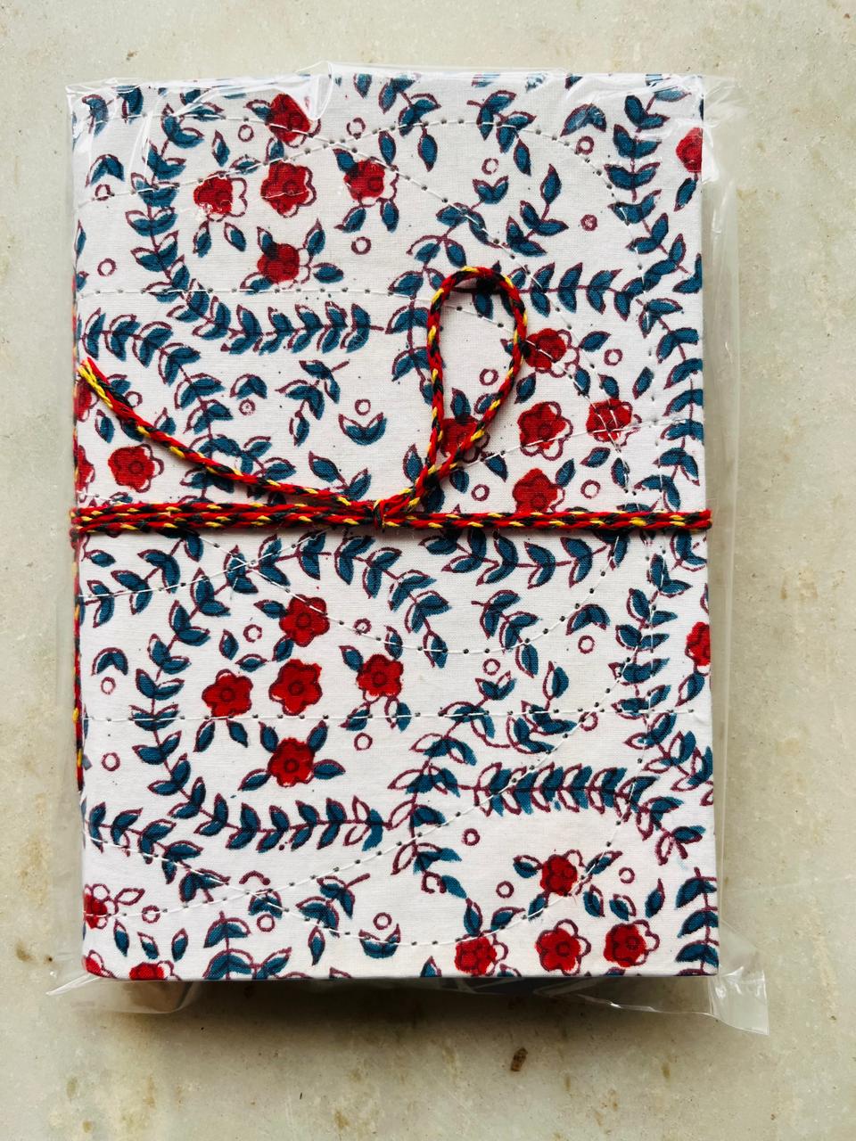 Handcrafted Fabric Diary | 18 × 13 cm | Peekaboo | Softbound with Strings