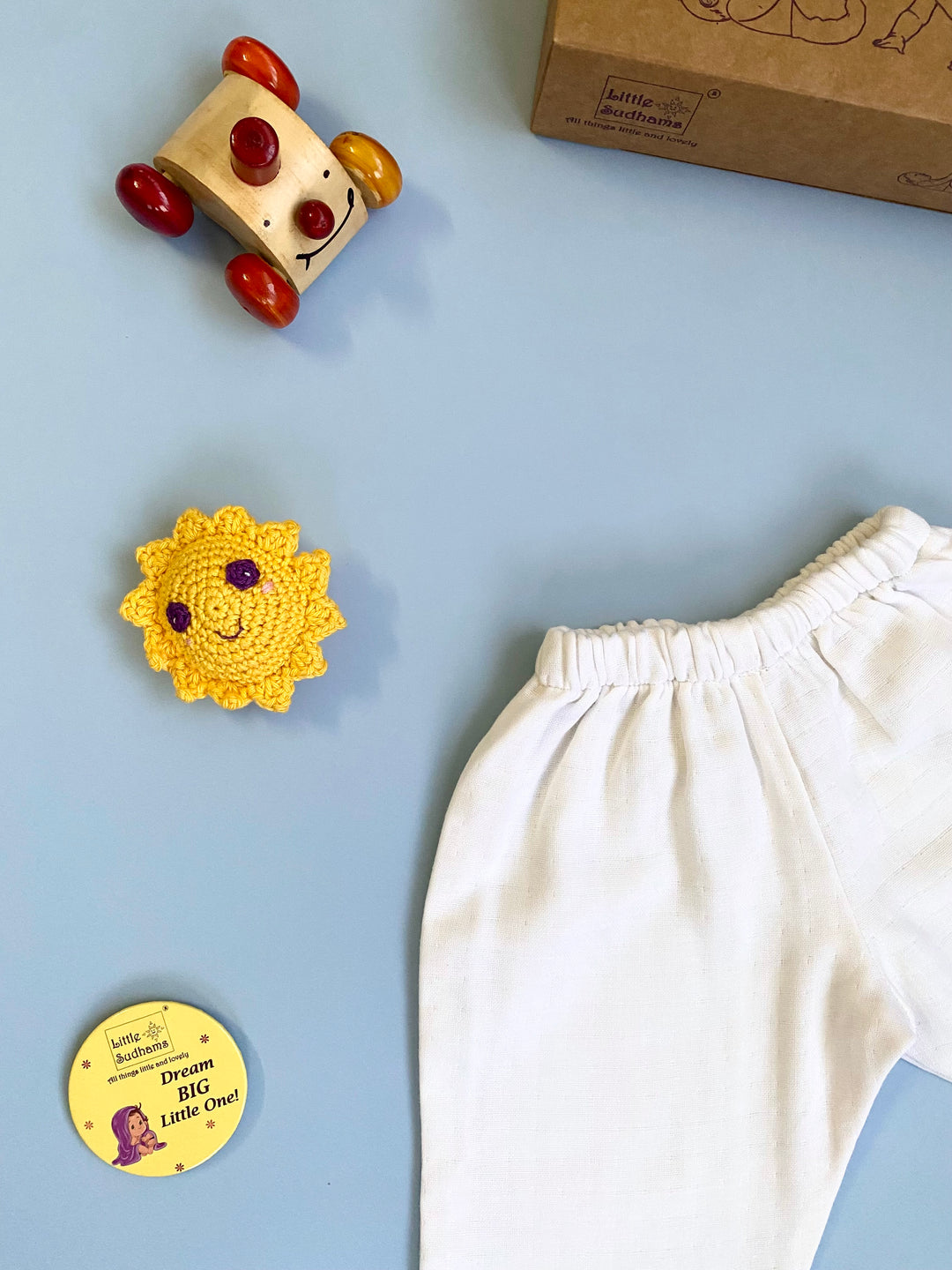 Little Sudhams Organic Cotton Muslin Baby Full-Sleeve Set