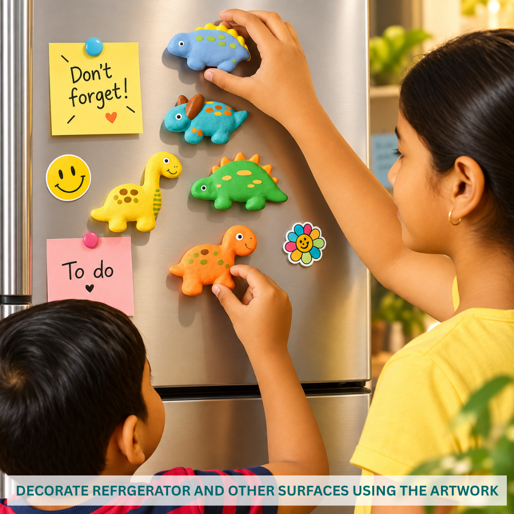 DIY Ceramic Magnet - Dinosaur