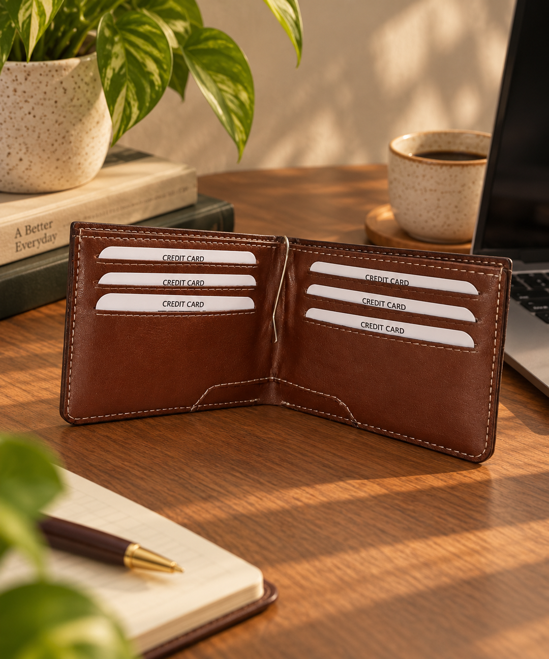 Bifold Money Clip Wallet