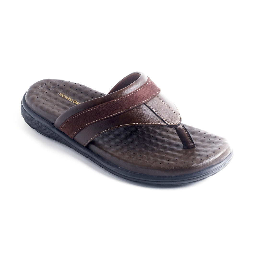 Monkstory Atelier 1975 Comfort Thong Sandals – Chocolate Brown
