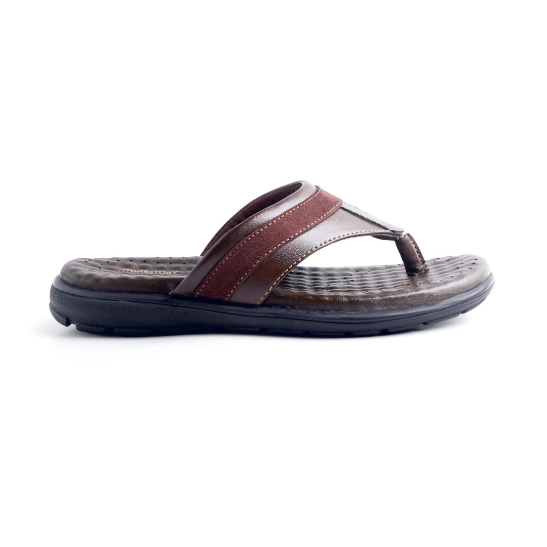Monkstory Atelier 1975 Comfort Thong Sandals – Chocolate Brown