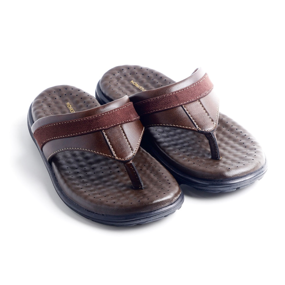 Monkstory Atelier 1975 Comfort Thong Sandals – Chocolate Brown