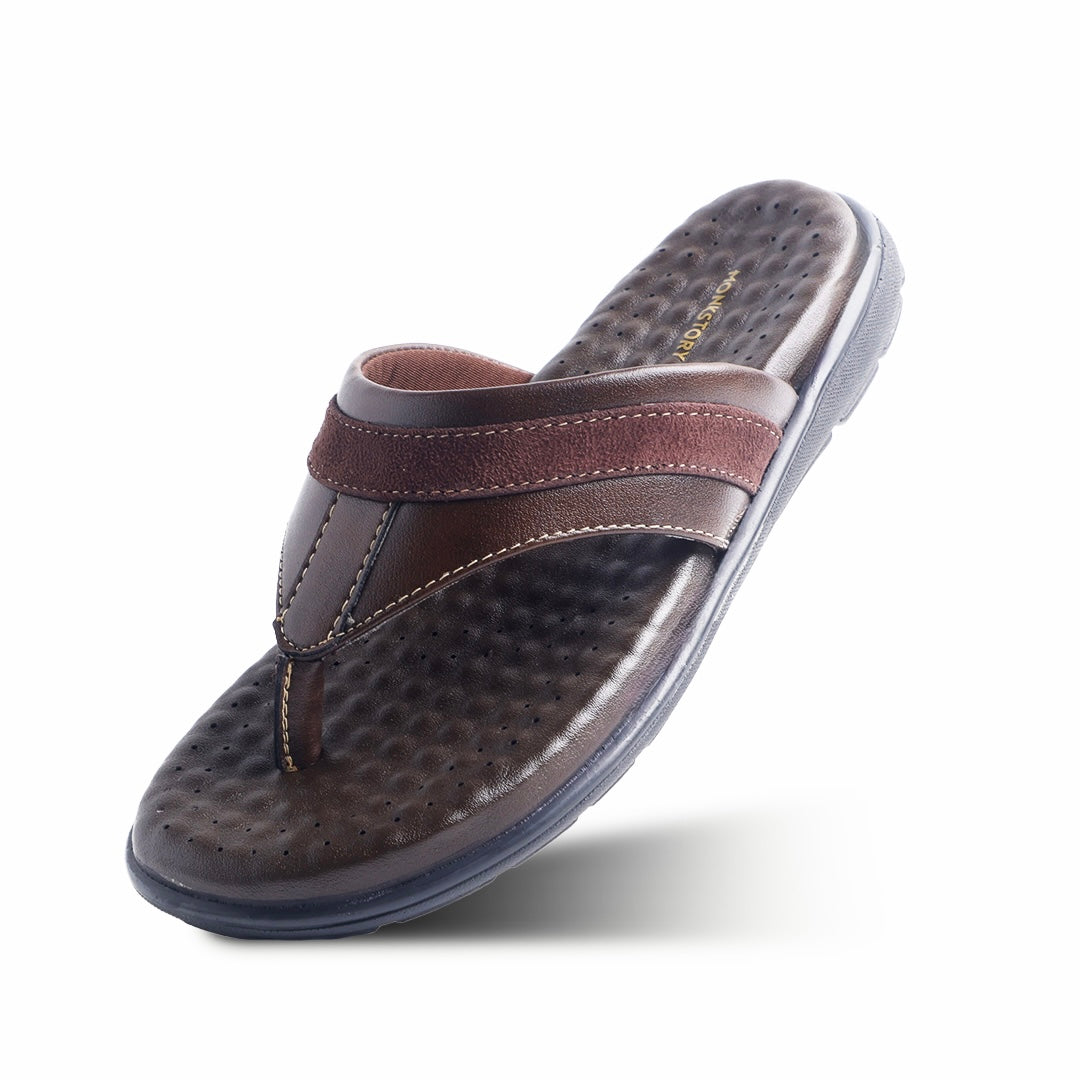 Monkstory Atelier 1975 Comfort Thong Sandals – Chocolate Brown