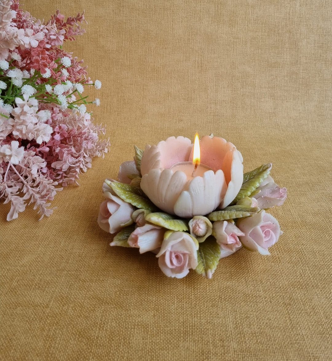 THE ASF SHOP Exotic Peony Tealight Holder