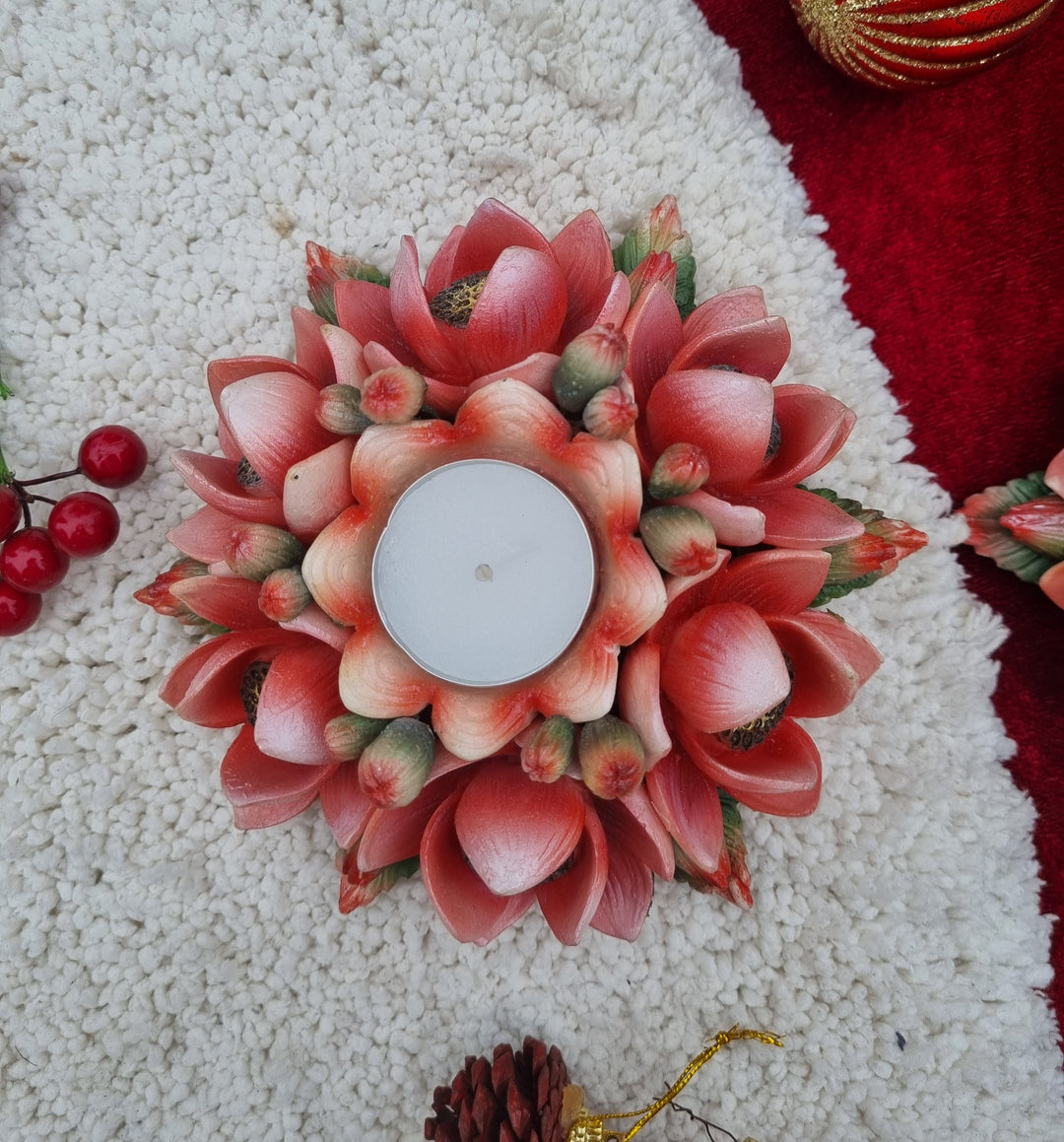 THE ASF SHOP Multi-Lotus Bouquet Tealight Holder