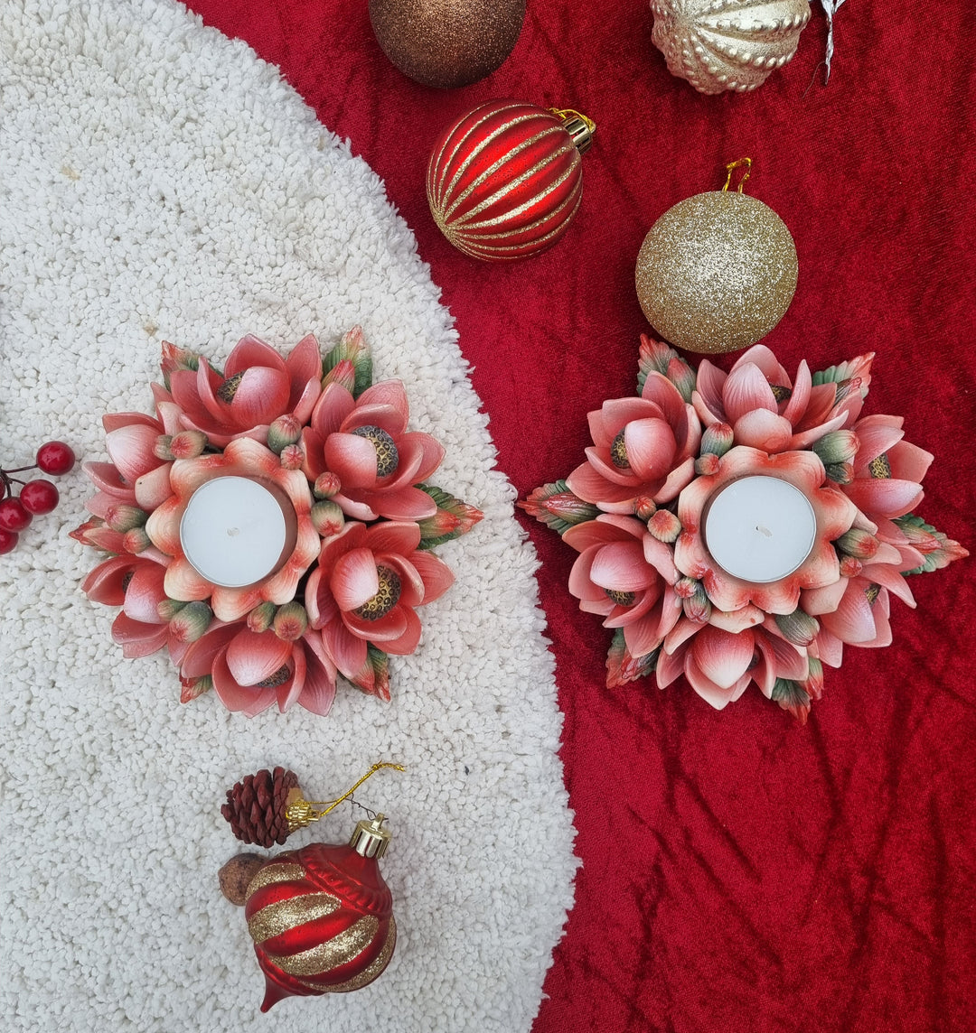THE ASF SHOP Multi-Lotus Bouquet Tealight Holder