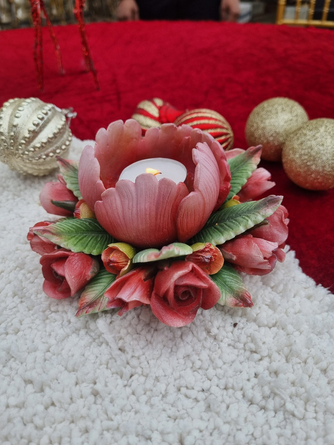 THE ASF SHOP Exotic Peony Tealight Holder
