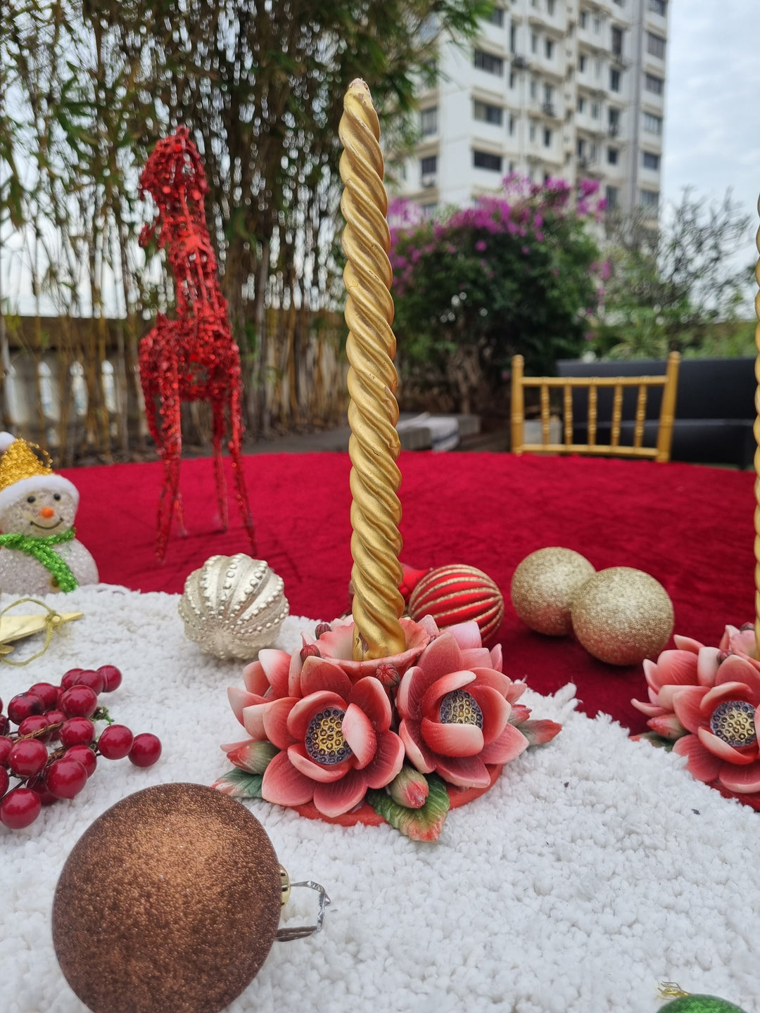 THE ASF SHOP Ombre Lotus Candle Holder