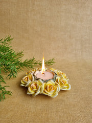THE ASF SHOP Rosy Yellow Tealight Holder